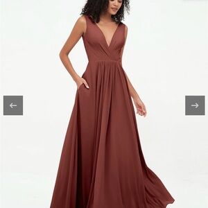Chic Sleeveless Brown Maxi Dress
